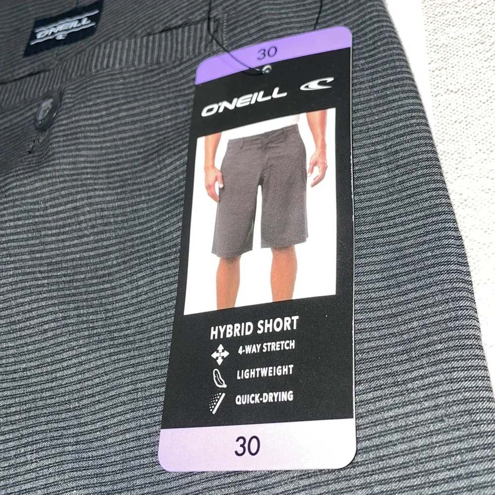NWT O’Neill hybrid shorts in dark grey. Men 30. Classic skater and street style! - Picture 6 of 10